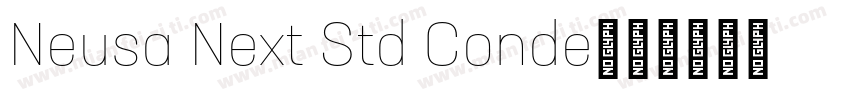 Neusa Next Std Conde字体转换